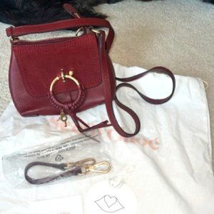 NWT Leather and Suede See by Chloe Mini Joan Crossbody Bag